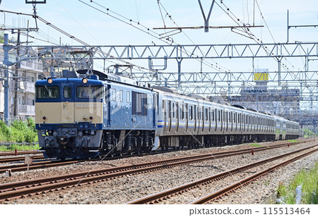 Tokaido Line, Ofuna-Totsuka, JR East, EF64-1031 + E217 series, Y-26 train, scrapped and sent back Tokaido Line, Ofuna-Totsuka, JR East, EF64-1031 + E217 series, Y-26 train, scrapped and sent back 115513464