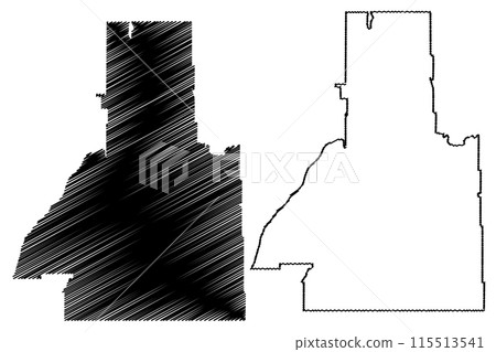 Division No. 15 (Canada, Saskatchewan Province, North America) map vector illustration, scribble sketch map Division No. 15 (Canada, Saskatchewan Province, North America) map vector illustration, scribble sketch map 115513541