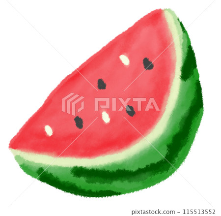 西瓜切成半月形 115513552