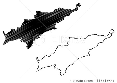 Jura Bernois District (Switzerland, Swiss Confederation, Canton of Bern or Berne) map vector illustration, scribble sketch Verwaltungskreis Bernese Jura map Jura Bernois District (Switzerland, Swiss Confederation, Canton of Bern or Berne) map vector illustration, scribble sketch Verwaltungskreis Bernese Jura map 115513624