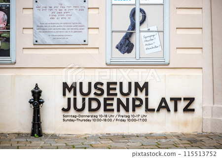 Jewish Museum on Judenplatz square in Vienna, capital of Austria 115513752