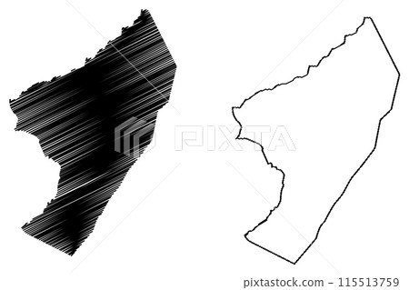 La Chaux-de-Fonds District (Switzerland, Swiss Confederation, Canton of Neuchatel) map vector illustration, scribble sketch Bezirk La Chaux de Fonds map La Chaux-de-Fonds District (Switzerland, Swiss Confederation, Canton of Neuchatel) map vector illustration, scribble sketch Bezirk La Chaux de Fonds map 115513759