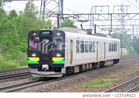 Chitose Line Sapporo Beer Garden JR Hokkaido 737 series C-5 train (Sapporo) 115514022