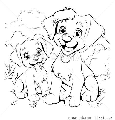 Dog Bone Coloring Pages for Kids Dog Bone Coloring Pages for Kids 115514096