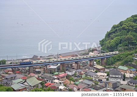 東海道本線 早川-睡川 JR貨運 EF65-2074 + 小田急8000型8261F 西武鐵道轉乘 115514411
