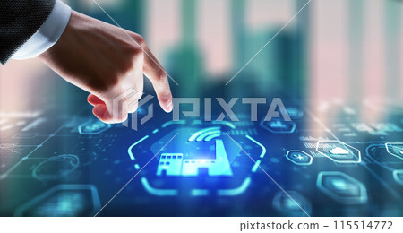 Smart industry. Technology process automation concept 115514772