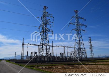 輸電塔高壓交流電 115515582