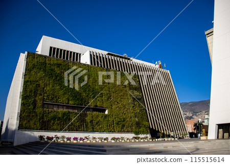 View of the Administrative center of La Alpujarra in the city of Medellin. Medellin Council Building 115515614