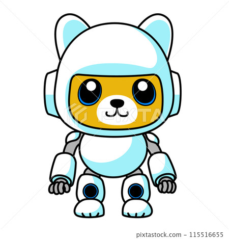機器狗型可愛插畫柴犬 機器狗型可愛插畫柴犬 115516655
