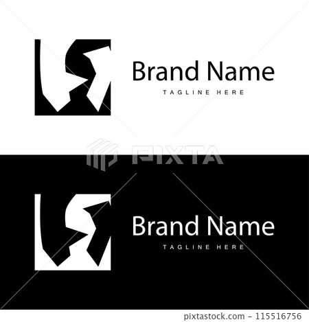 Letter H logo in simple style black alphabet H illustration template Letter H logo in simple style black alphabet H illustration template 115516756