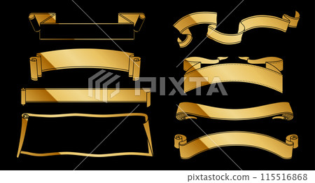 A retro vintage horizontal frame set with a luxurious gold design. A retro vintage horizontal frame set with a luxurious gold design. 115516868