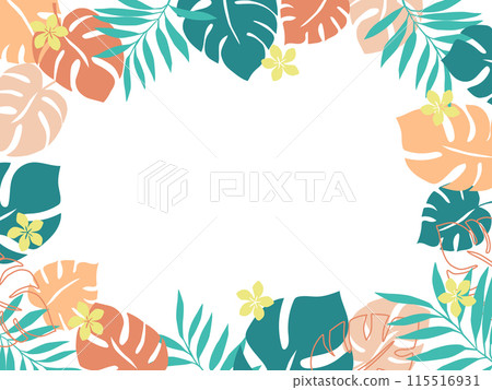 Tropical plant frame Tropical plant frame 115516931