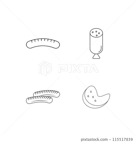 sausage logo sausage logo 115517839