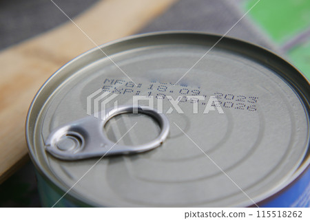 expire date on food can on white background , expire date on food can on white background , 115518262