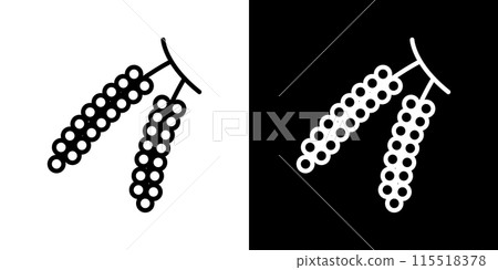 簡單的海葡萄線圖標 115518378