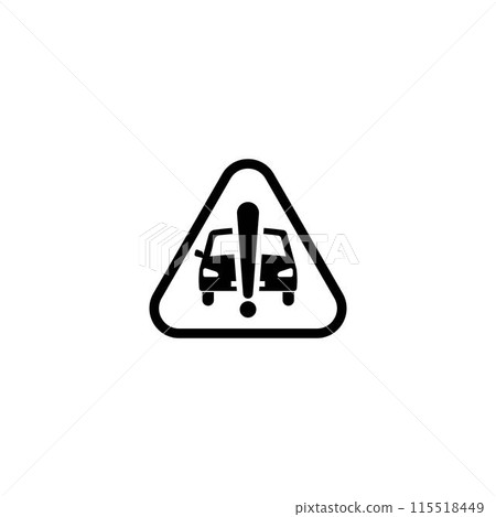 vektor car warning logo illustration design vektor car warning logo illustration design 115518449