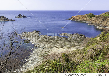 島根半島、島根縣松江市須墨海岸的洗滌岩 115518761