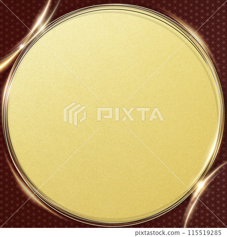 日式背景和金色圓圈 日式背景和金色圓圈 115519285