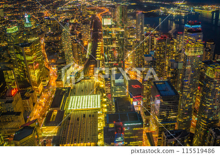 城市夜景與交通流量 城市夜景與交通流量 115519486