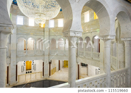 Interior of Mausoleum of Habib Bourguiba in Monastir, Tunisia Interior of Mausoleum of Habib Bourguiba in Monastir, Tunisia 115519660