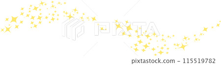 Twinkle star line decorative material Twinkle star line decorative material 115519782