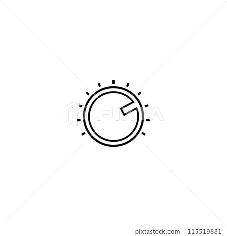 knob icon illustration design 115519881
