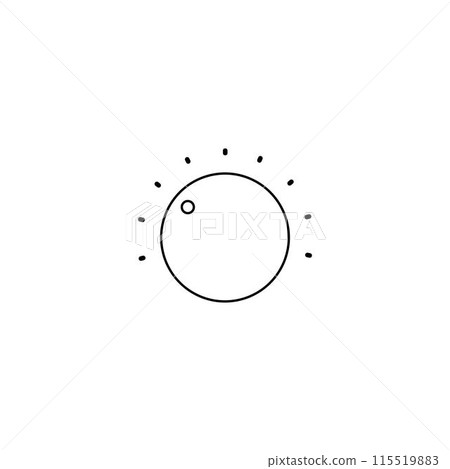 knob icon illustration design knob icon illustration design 115519883