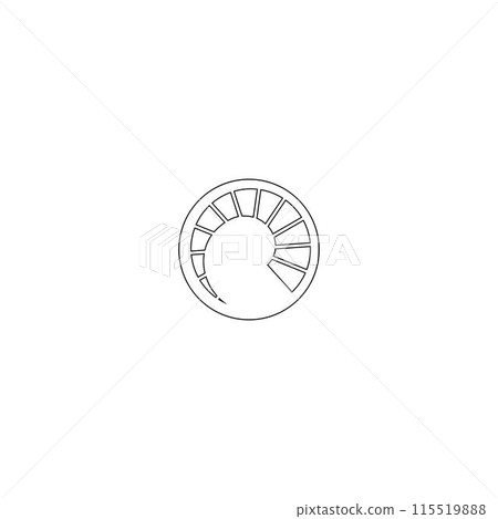 knob icon illustration design knob icon illustration design 115519888