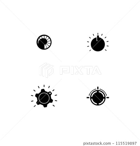 knob icon illustration design knob icon illustration design 115519897