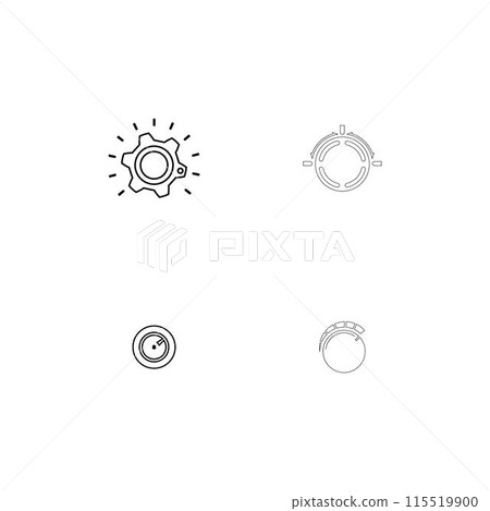 knob icon illustration design knob icon illustration design 115519900