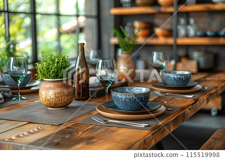 Dining table 5 AI generated image 115519998
