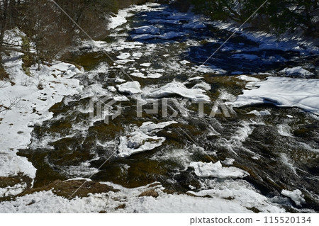 The frozen upper reaches of Ryuzu Falls in Oku-Nikko The frozen upper reaches of Ryuzu Falls in Oku-Nikko 115520134