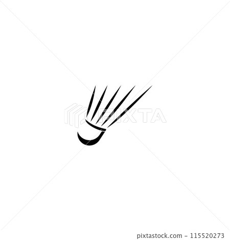 shuttlecock badminton logo vektor illustration design 115520273
