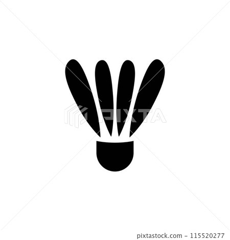 shuttlecock badminton logo vektor illustration design shuttlecock badminton logo vektor illustration design 115520277