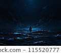 Floating in the dark sea 115520777