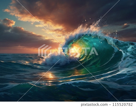 waves crashing 115520782