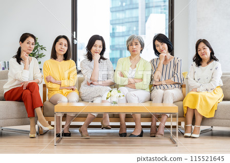 Troubled middle-aged women 115521645