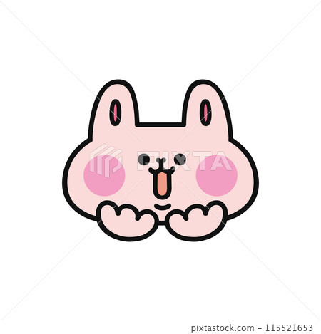 Happy looking rabbit Happy looking rabbit 115521653