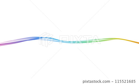 Color wave background line White background Background for presentations, etc. 115521685