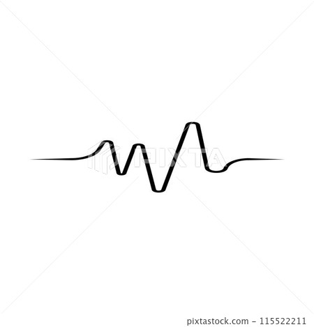 sound wave music logo 115522211