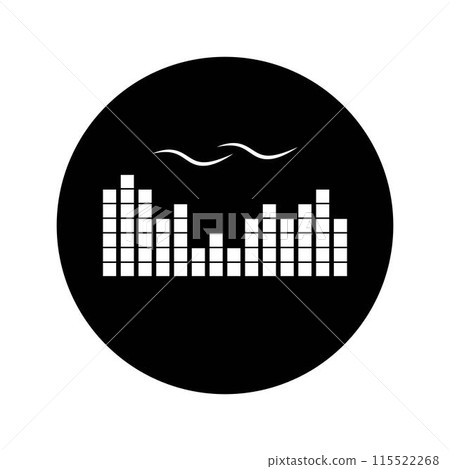 sound wave music logo sound wave music logo 115522268