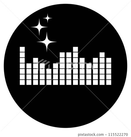 sound wave music logo sound wave music logo 115522270