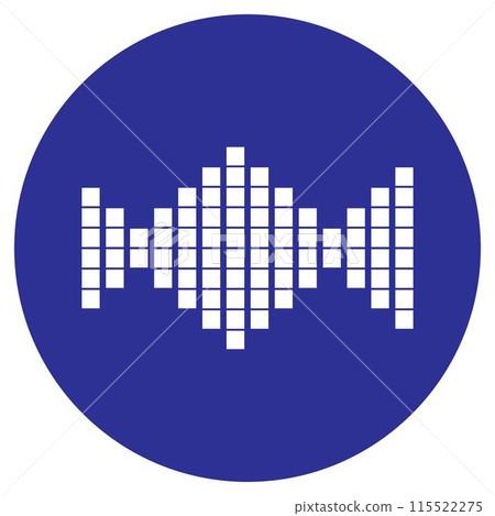sound wave music logo 115522275