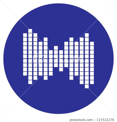 sound wave music logo sound wave music logo 115522276