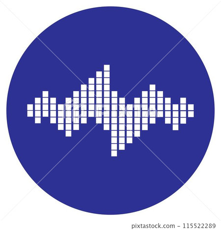 sound wave music logo 115522289