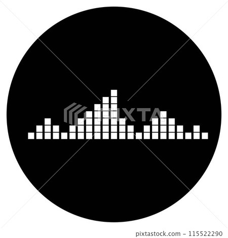 sound wave music logo 115522290