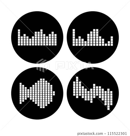 sound wave music logo sound wave music logo 115522301