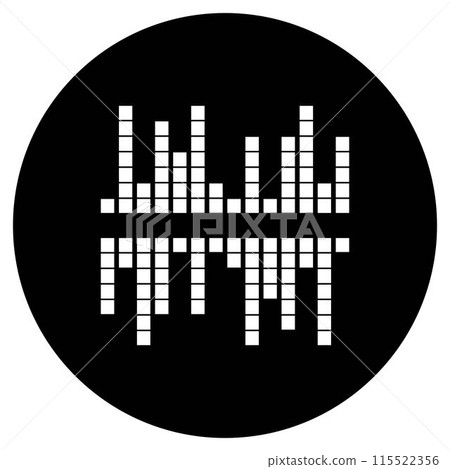 sound wave music logo sound wave music logo 115522356