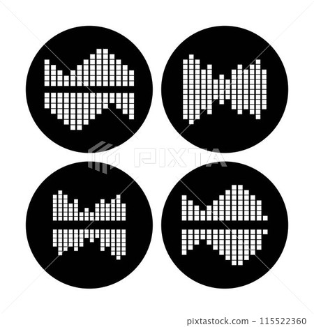 sound wave music logo 115522360