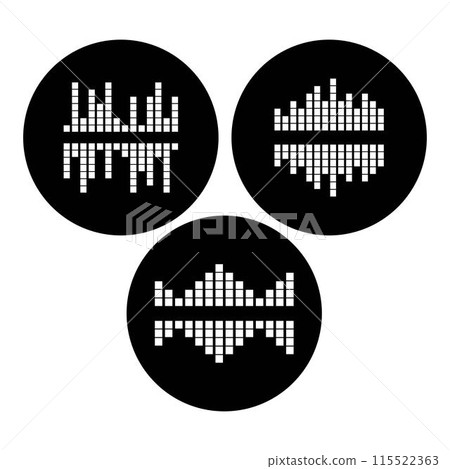 sound wave music logo 115522363